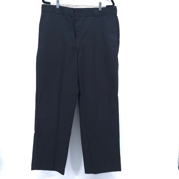 Dickies Mens 38x30 Classic Black Utility 874 Original Fit Work Pant Straight Fit - Picture 1 of 10